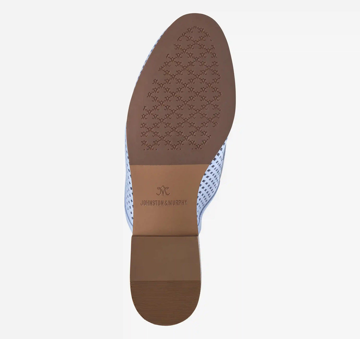 Ali Perfed Bit Mule - Light Blue Pearlized Glove Leather