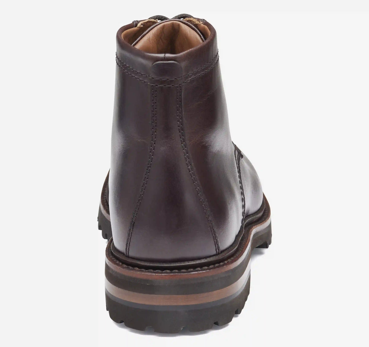 Dudley Lug Plain Toe Boot - Dark Brown Full Grain
