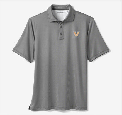 Collegiate XC+™ Gingham Polo - Vanderbilt University - Black Shirt