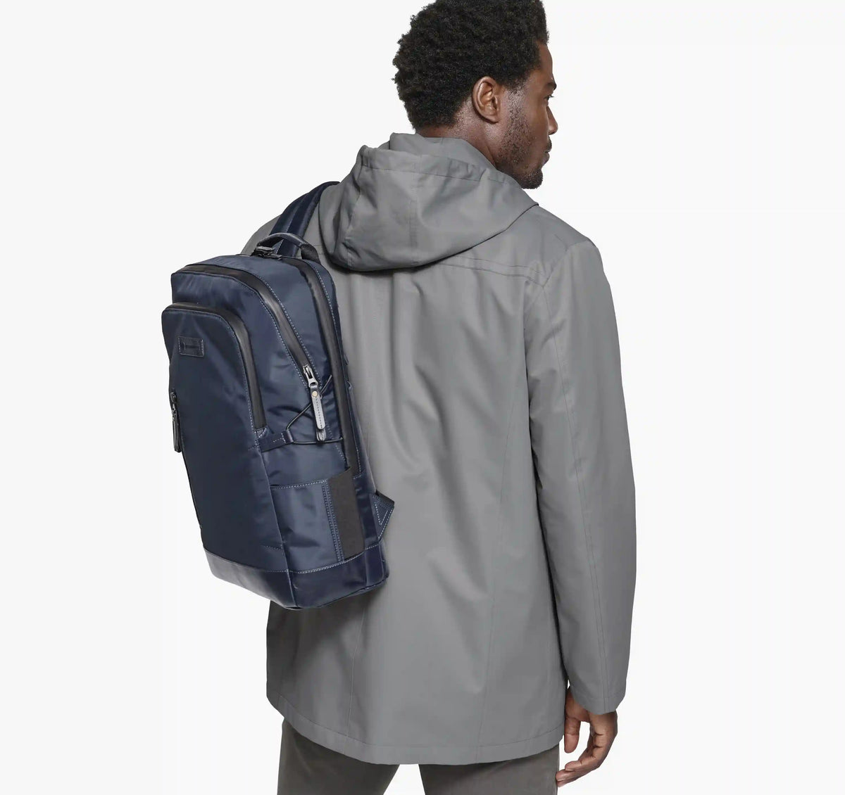 Upton Water-Resistant Raincoat - Gray