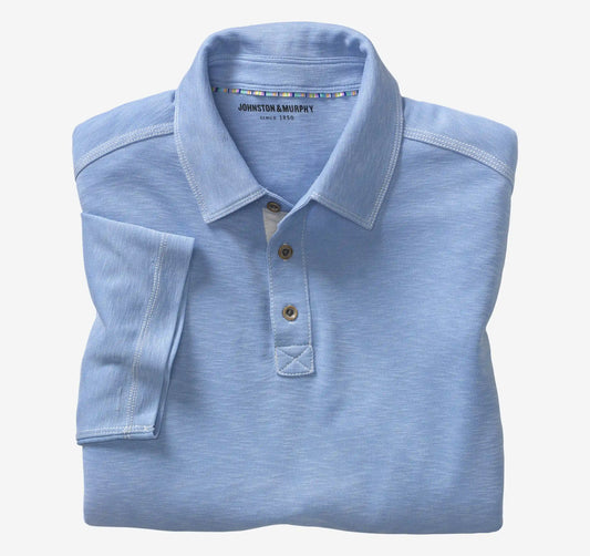 Vintage Slub Polo - Light Blue