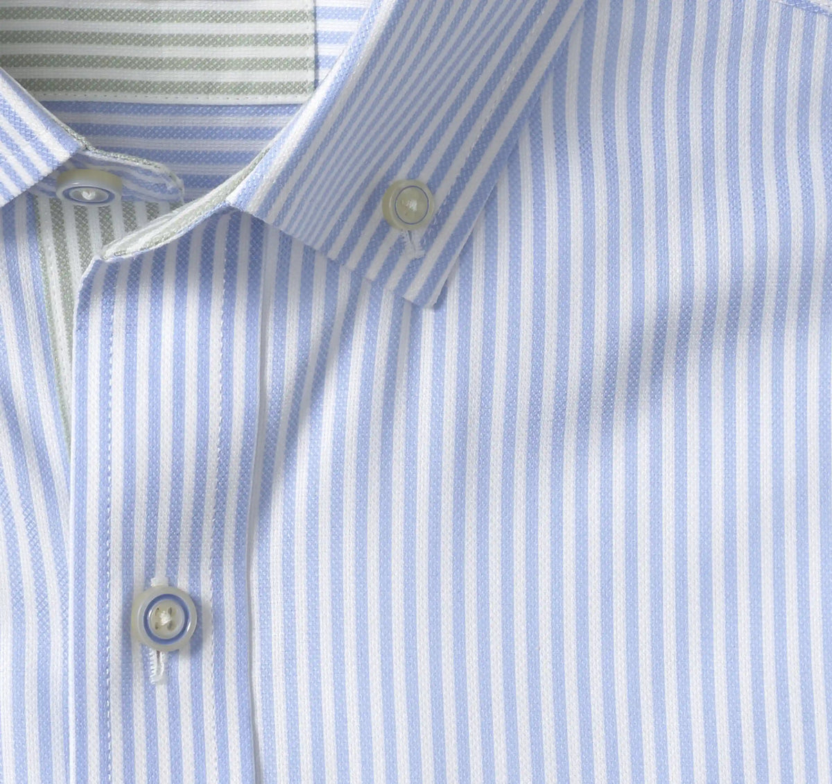 Ovation Non-Iron Oxford Shirt - Blue Striped